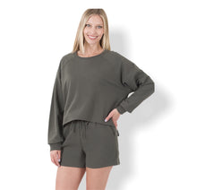 Load image into Gallery viewer, Sweater & Shorts Set